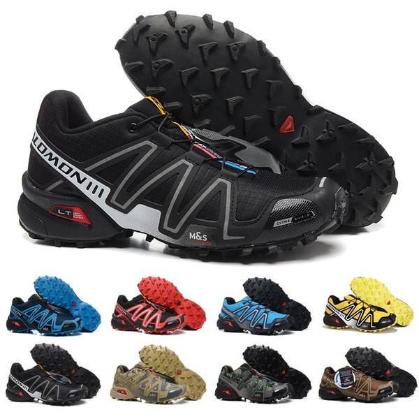 2018 Salomon Peedcross 3 Trail Best Quality Men Outdoor Cheap Running Shoes An Jogging Sports Fashion Sneakers Outdoor Walking US7-US12.5