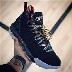 New lebron 16 Watch The Throne Mens Sport Shoes LBJ KC EP for Good quality Black Metallic Gold-Rose Frost James 16 7-12