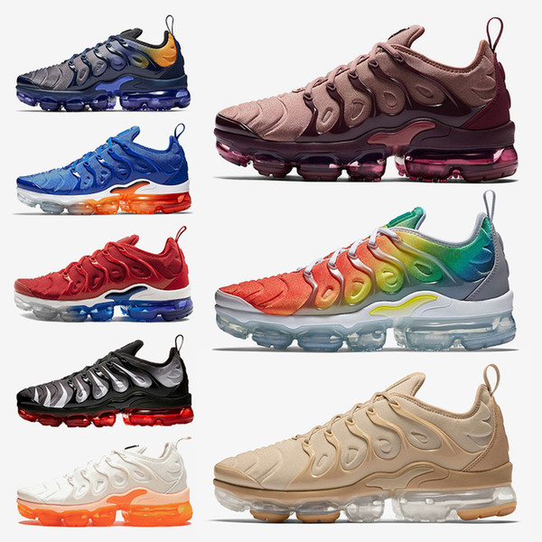 2019 New listing Smokey Rainbow MauveTN Plus Running shoes Fades Blue Rainbow Game Royal USA Mens Designer sneakers Outdoor sports shoes