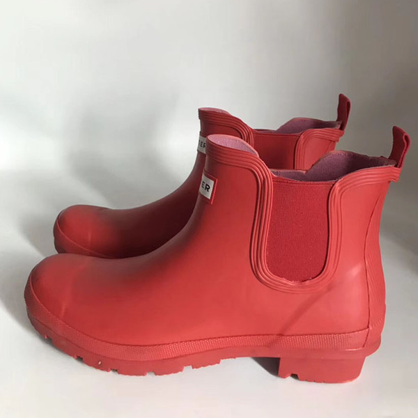 Short Rainboots Women Boots waterproof Welly boots Rubber Rainboots Water shoes Rain boots for Men and Women US5-US10