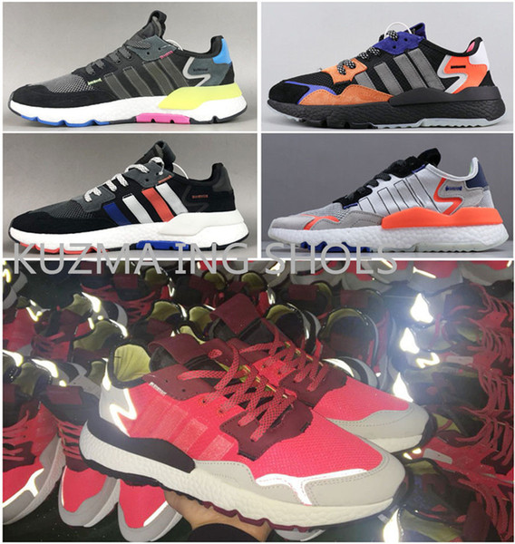 Men's Nite Jogger 2019 Running Shoes Womens White Black Originals Classic Casual MINT Sports Trainers shoes sliver Boost bottom Sneakers