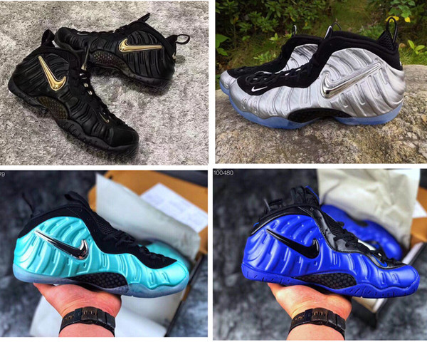 Mens Penny Hardaway pro basketball shoes for sale youth kids foam black gold blue red Alternate Galaxy 2.0 boots with original box