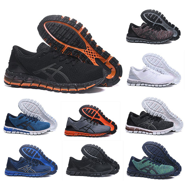 ASIC Running Shoes Gel-Quantum 360 Buffer Knit mens shoes Weaves Vamp black white red blue Sports athletic shoes women trainers sneakers