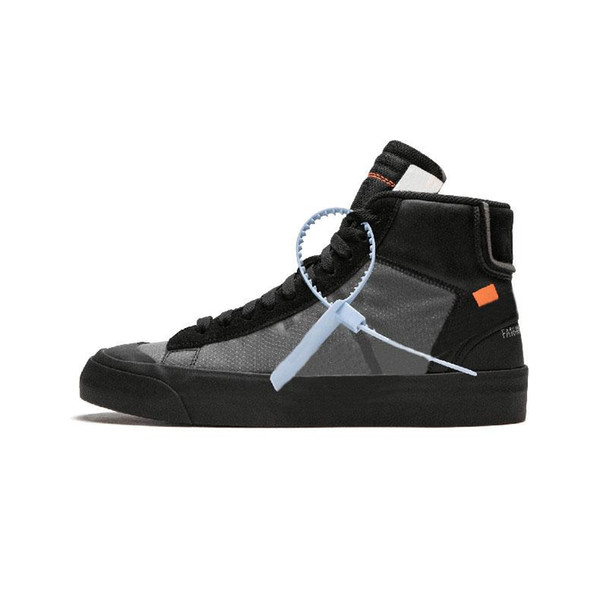 2019The Ten New Release Blazer Mid All Hallows Eve Grim Reepers Sneakers Pale Vanilla Black-Total Orange High Quality 10X Sports Running