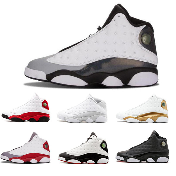 2019 New 13s Mens Basketball Shoes Bred Chicago wheat XII Melo Class of 2002 Black Cat Altitude Brown CP3 home DMP 40-47