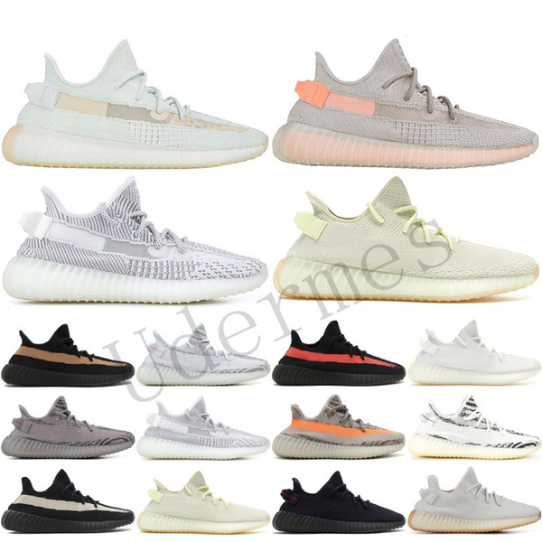 Best quality 350 V2 True Form seasam large space clay static men's running shoes Kanye West Cream white black white fashion sneakers