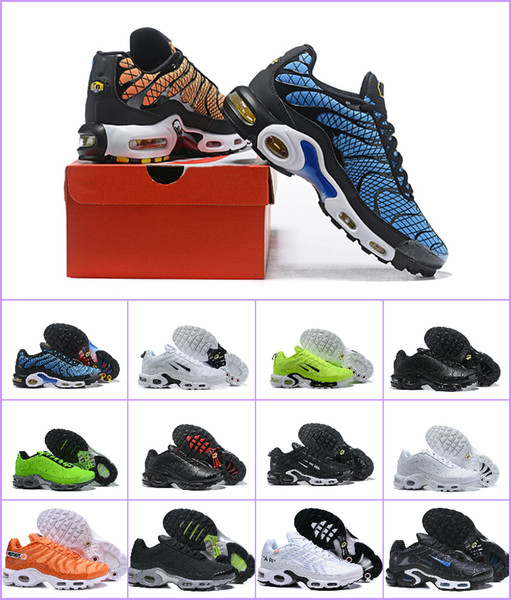 New 2019 Air TN PLUS Mens Running Shoes Tn Off Fashion Chaussures Maxes Plus Tn Greedy White Black Trainer Luxury 270 OG Sneakers