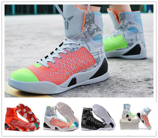 New arrival kobe 9 High Weaving BHM Easter Christmas Basketball Shoes for Mens KB 9s designer ariginal Training Sports Sneakers Size 40-46