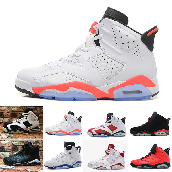 Basketball Shoes Sneakers 6 6s 2018 Mens Women Man VI Grey Tinker Hatfield UNC Infrared Maroon Gatorade Golden Carmine Maroon Designer Shoes