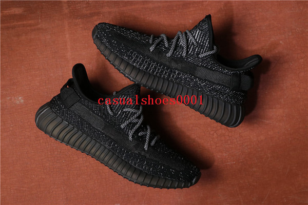 2019 new 350 V2 TRFRM True Form Clay Hyperspace black gray STATIC REFLECTIVE Men Women Kanye West sports Sneakers Sport Running shoes A008