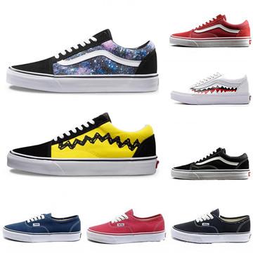 Classic Old Skool Casual Shoes Summer Designer Men Women Black White Canvas Shoes Sk8 Youth Hip hop Style Skate Shoes Size 36-44