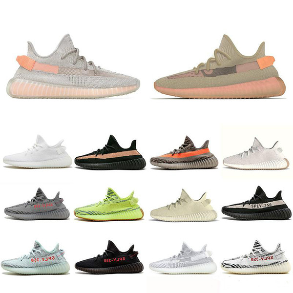 Newest 350 V2 Static Clay Sesame True Form Hyperspace Men Women Running Shoes Kanye West Beluga 2.0 Orange Bred Sports Sneakers