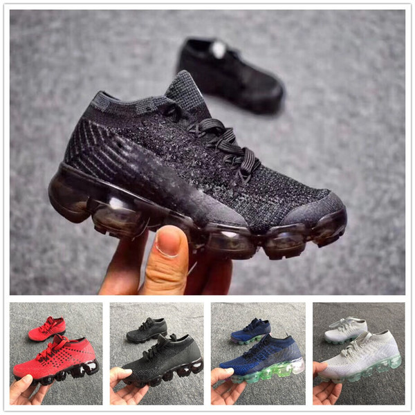 VM 2018 Sneakers Running Shoes Children Athletic Shoes Boys Girls Kids Shoes Training Sports Sneaker shoe 11 Colors Size US 11C-3Y