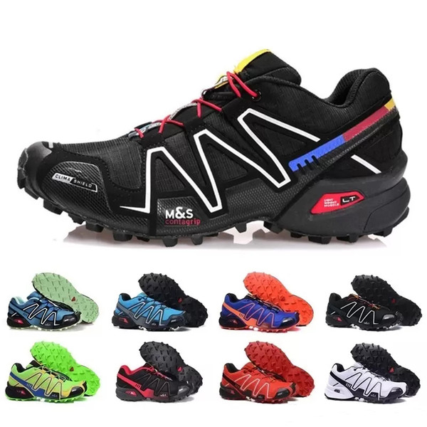 New Brand men women Speedcross 3 CS Trail Running Shoes Mens Lightweight Sneakers Navy Solomon III Zapatos Athletic Shoes SIZE 5-11.5