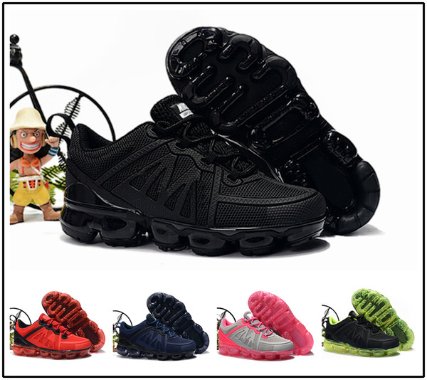 2018 Kids Running shoes Triple black Infant Sneakers Rainbow Children sports shoes girls and boys High quality Tennis trainers