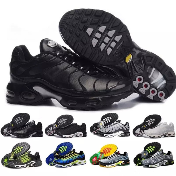 Original NEW TN Plus Mens For Cheap TN Plus White Black Blue Basketball Running Shoes Requin Chaussures Designer Sneakers For Sale