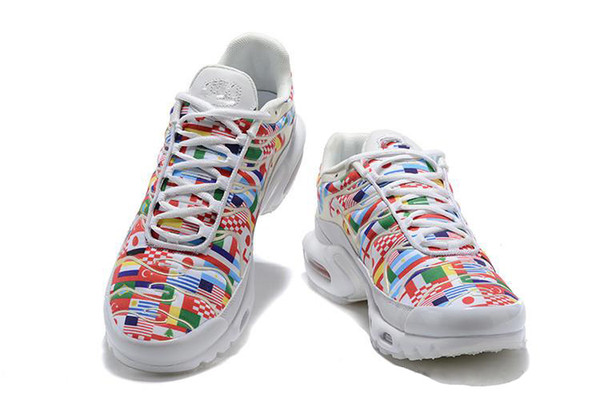 2018 High Quality TN Plus 90 International Flag NIC QS Men Women Running shoes World Cup Limited Tns Sneakers Size 40-45