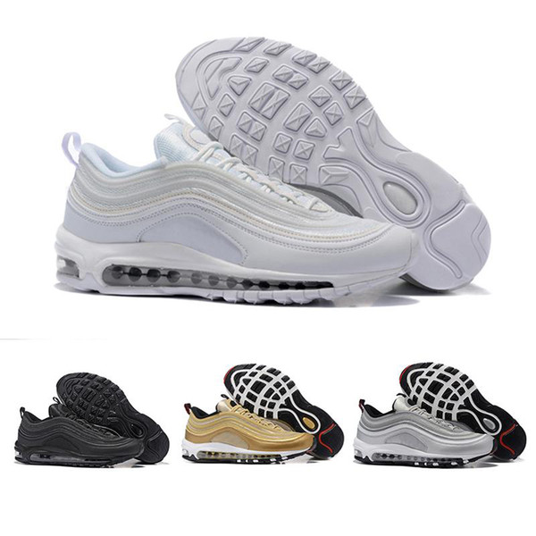 Men's Shoes 97 Cushion Breathable Casual Shoes Cheap Massage Running white Flat Sneakers Man 97 Sports Outdoor Shoes Size 40-45