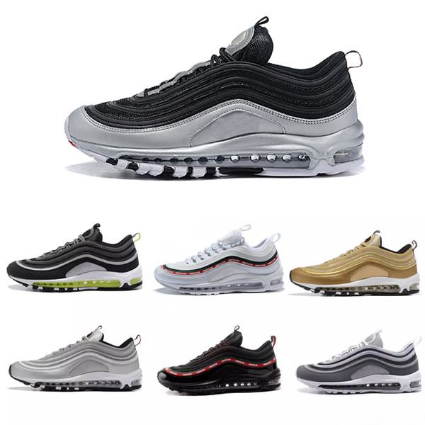 2018 New Arrival 97 Ultra OG Plus Men Running Shoes airs Run Gold Silver 97s Sports Mens Womens Trainers Athletic Designers Sneakers 36-45