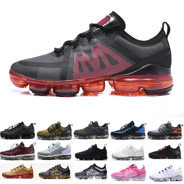 New Arrival 2019 Run Utility Fly Mens Women Running Shoes Classic Triple Black Gold Red Blue Lightweight Breathable Designer Sports Sneakers