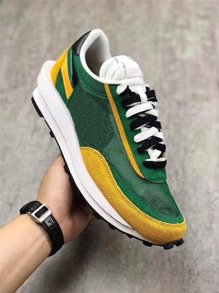 2019 Hottest Authentic LD LDV Waffle Sacai VARSITY Blue Green GUSTO Multi Daybreak Blazer Mid Dunk BV0073-400 BV0073-300 Men Outdoor Shoes