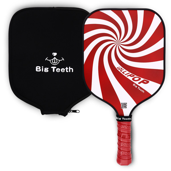 Pickleball Paddle Big Teeth Graphite PickleBall Paddle Racket Composite Core With Racquet Cover USA