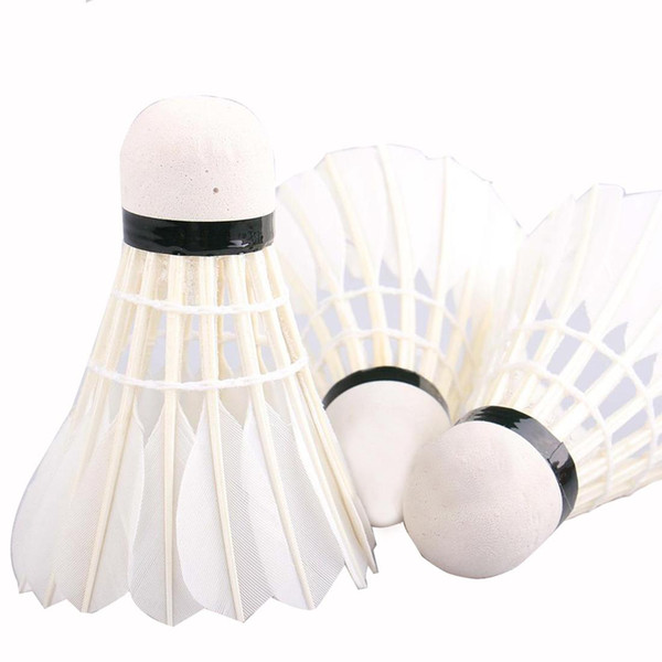 Ball 12pcs/lot Badminton Shuttlecocks Goose Feather Shuttlecock Badminton Balls Outdoor Sports Accessories