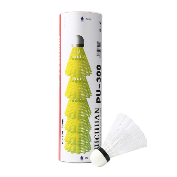 6pcs Nylon Badminton Ball Shuttlecock Balls Super Durable Outdoor Sports Badminton Accessories White Training Ball
