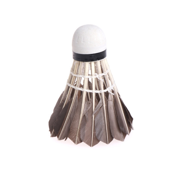 12pcs Top Grade Black Feather Badminton Training Shuttlecock Durable Foam Head
