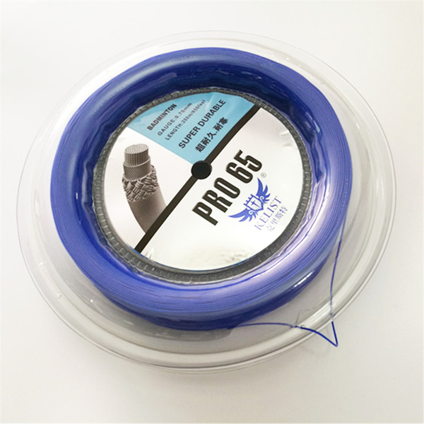 High Quality Blue Nylon badminton string Pro-65 0.7MM/200M/Reel Big Banger Hot sale Cheap Free Shipping Strength Nylon Strong Nylon