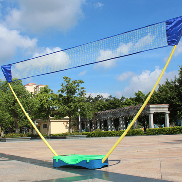 Outdoor Badminton Net With Plastic Base 3 in 1 Outdoor Sport Badminton Tennis Volleyball Net Portable Stand Battledore Set