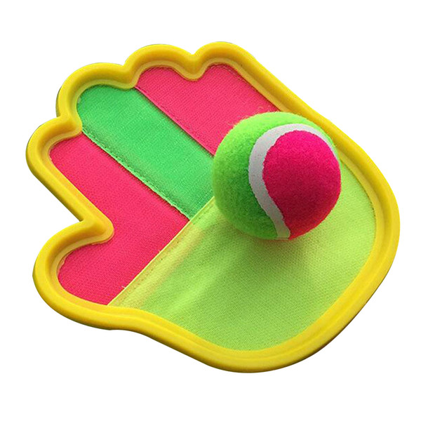 1Pc Paddle Tennis Toy Set Sports Toss Game Toss and Catch Funny Catch Bat Ball Disc Paddle Set for Beach Indoor Outdoor