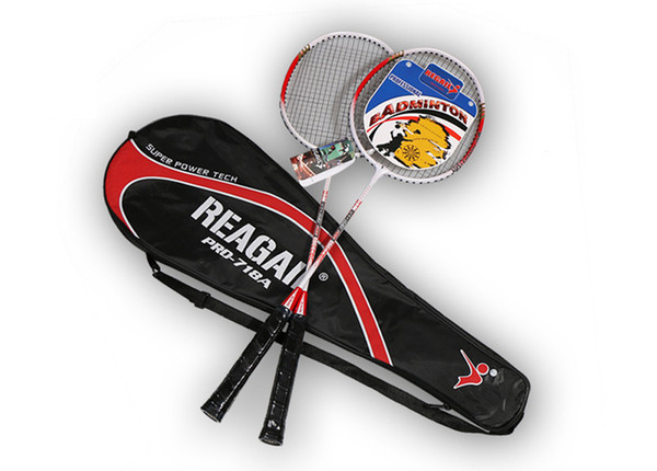 2 Player Ultra Light Aluminum Alloy Training Badminton Racket Racquet Set With Storage Bag For Badminton Lovers Beginner
