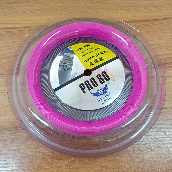 manufacturer 2019 new arrival PRO80 wholesale price badminton string reel 200m