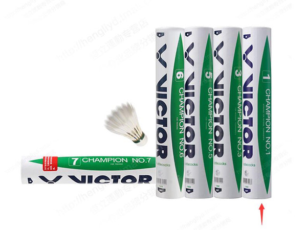 TOP sales Victor CHAMPION NO.3 Badminton Shuttlecock Genuine Guaranteed Shuttlecock High -quality Game Balls Free Shipping 12pieces/dozen