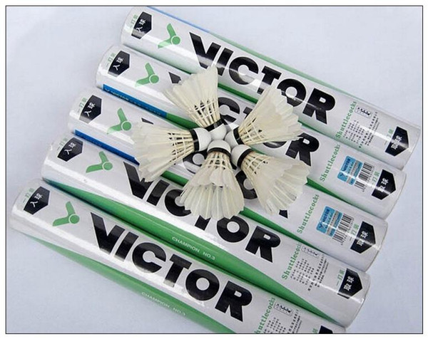 5 Dozens Victor CHAMPION NO.3 Badminton Shuttlecock High Quality Badminton Shuttlecock Quality Guaranteed Duck Feather Drop Shipping Accepte