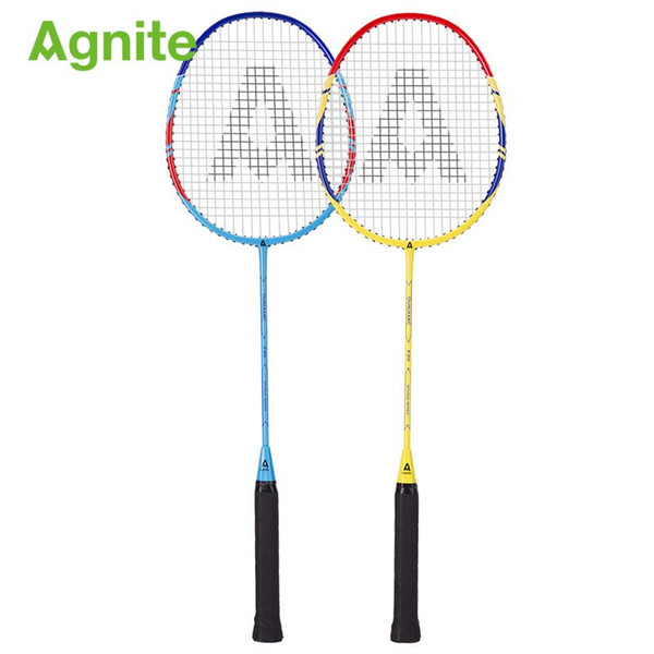 Agnite classic light aluminum alloy one badminton racket badminton racket men and women mixed doubles feather shot gift 3 balls