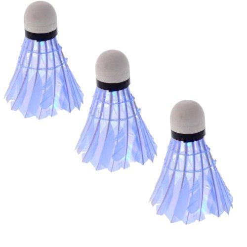 Wholesale- Dark Night LED BadmInton Shuttlecock Birdies Lighting (Pack of 3) (Blue)