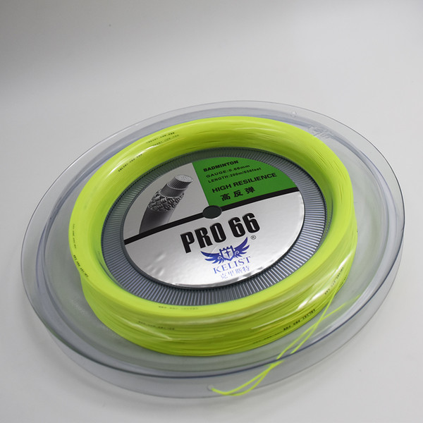Hot sell New Color Brand Badminton string reel high Quality taking Pound 30lbs 0.66mm fluorescent yellow