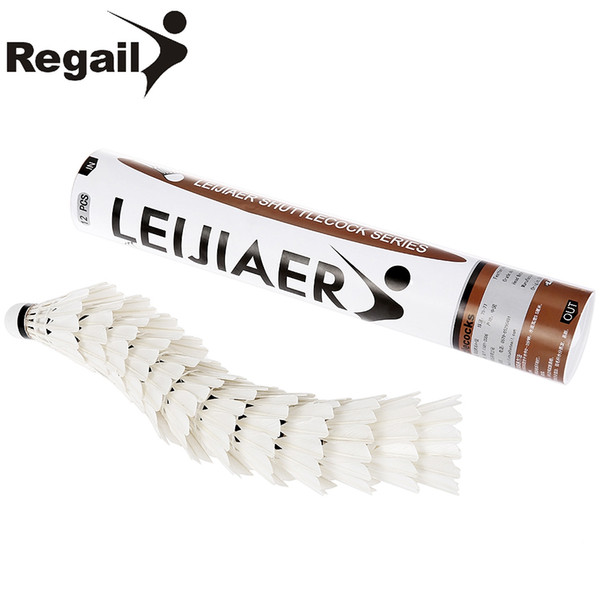 12 Pcs/set Class A White Duck Feather Badminton Balls Pro Portable Training Shuttlecocks With A Box Sport Products Shuttlecocks+B