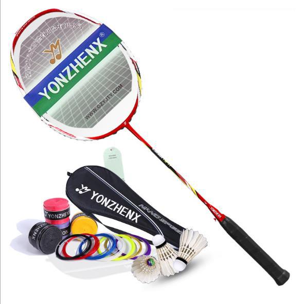 Badminton Racking Full Carbon Fiber Competition Super Light Beat Training Badminton Racket Men & Women Single shot