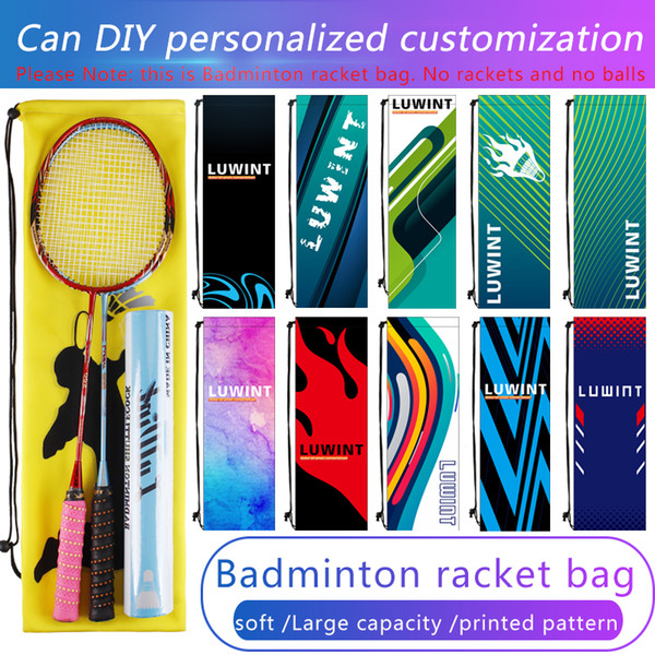 Tennis badminton personalized racket set badminton bag lightweight racket bag thickened drawstring contraction protection custom pattern