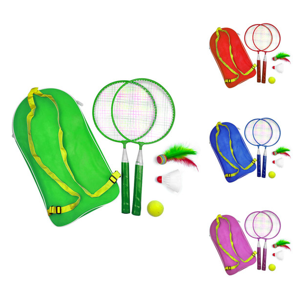 1 Set Outdoor Games Educational Kid Baby Child Sport With Shuttlecock Badminton Tennis Set Outdoor Sports Badminton Racket