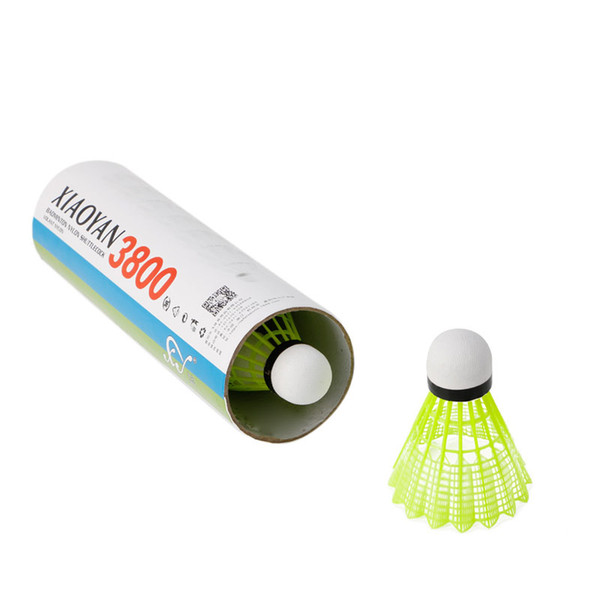 6Pcs Durable Training Train Gym Fitness Nylon Shuttlecocks Badminton Ball Sport