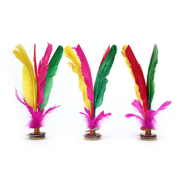 1Pcs Big Size 23cm Original China Jianzi Hacky Sack Foot Sports Game Kick Feather Kicking Shuttlecocks