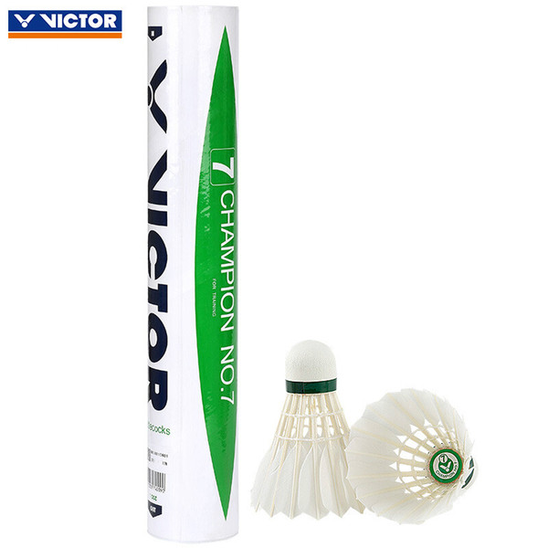 Wholesale 10 Tubes Victor Badminton Shuttlecock High Level Competition No 7 For Tournament Resistance Training Badminton Cock