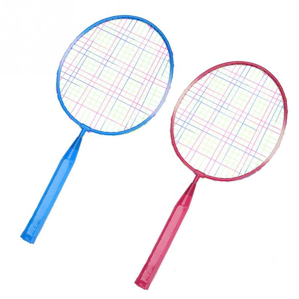 Colors Kids Children Alloy Training Badminton Racket Durable Light-weight Practice Badminton Racket Racquet With Balls