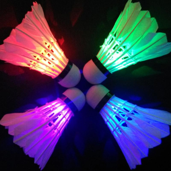 New Lamps Badminton Dark Night Colorful LED Lights Sport Badminton Light Spot Shuttlecock