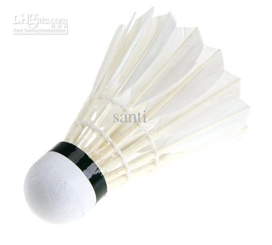 NEW Ball Game Sport Training White Goose Feather Shuttlecocks Birdies Badminton 70 speed