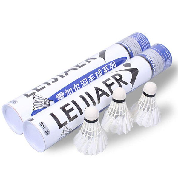 12Pcs/lot High Quality Badminton Goose Feather Shuttlecock Speed 74-75 Durable Badminton Ball for Training Exercise